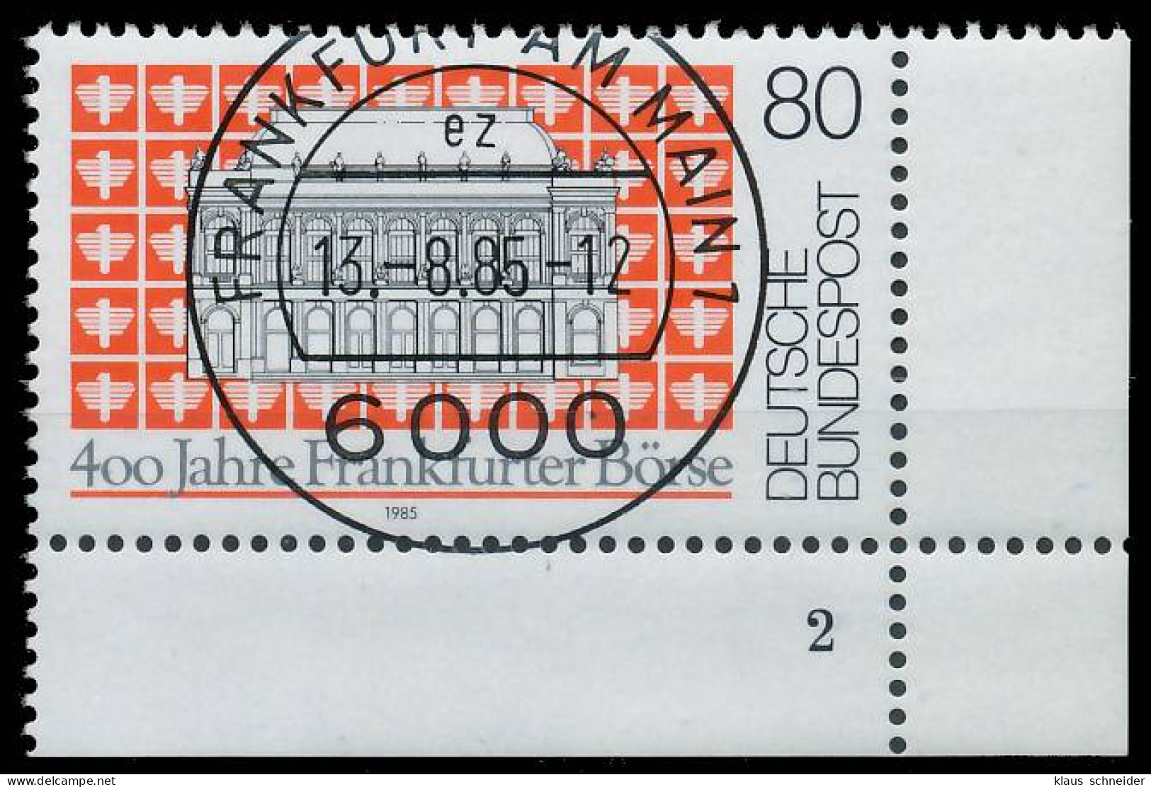 BRD BUND 1985 Nr 1257 Zentrisch Gestempelt FORMNUMMER 2 X579E2E - Gebraucht