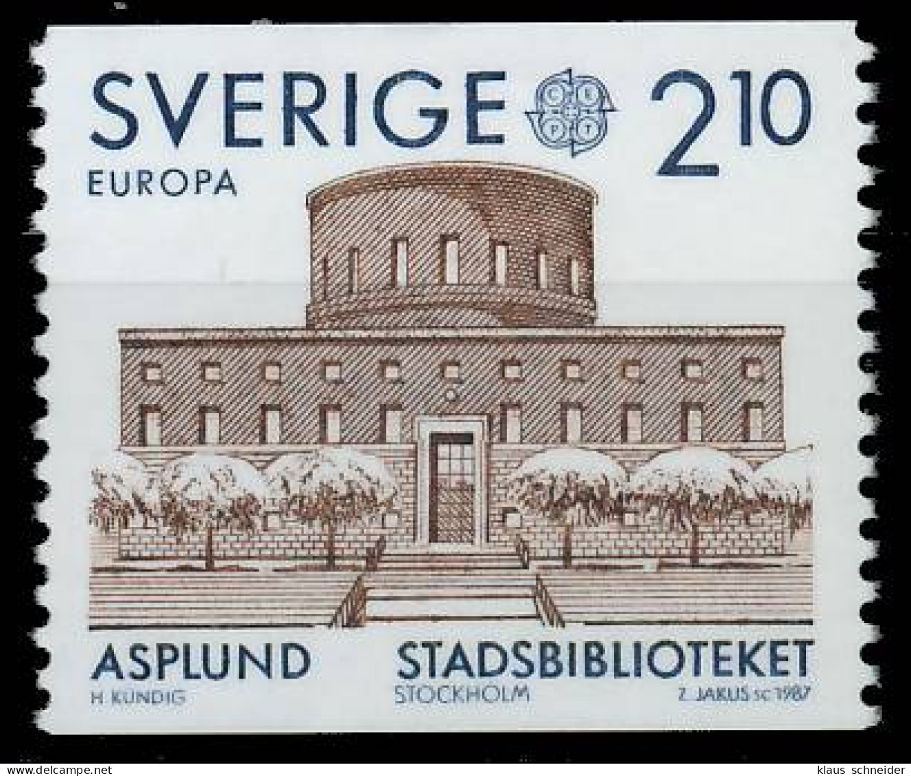 SCHWEDEN 1987 Nr 1428 Postfrisch S1F613E - Unused Stamps
