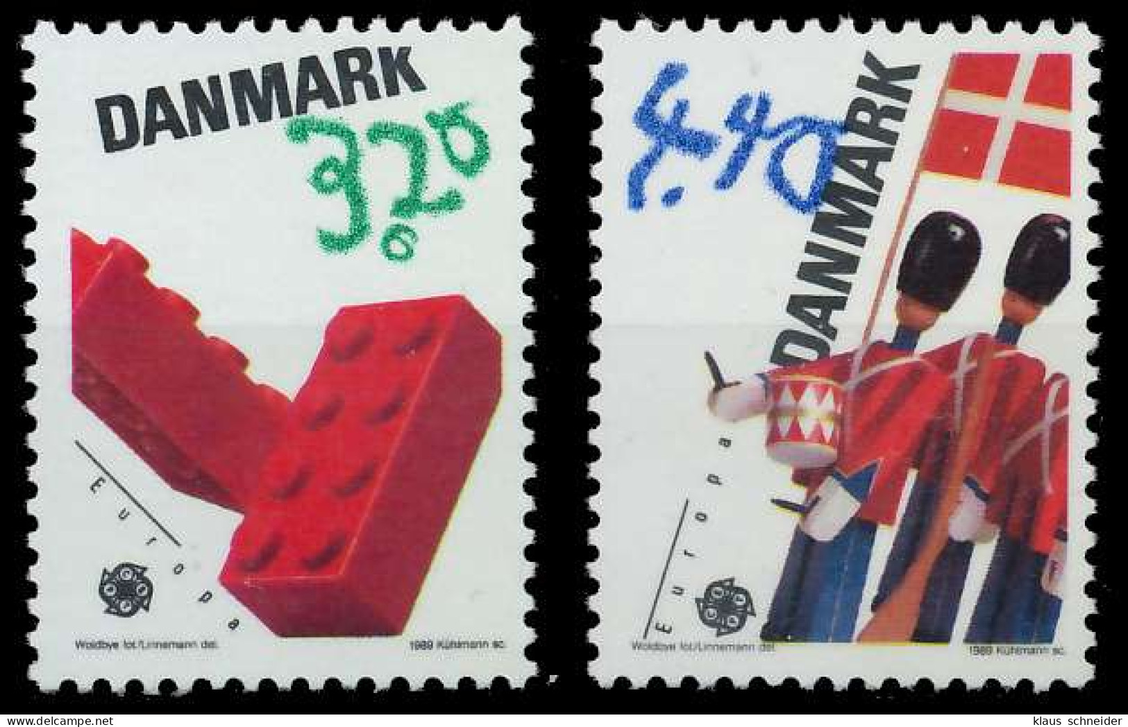 DÄNEMARK 1989 Nr 950-951 Postfrisch S1FD3EE - Unused Stamps