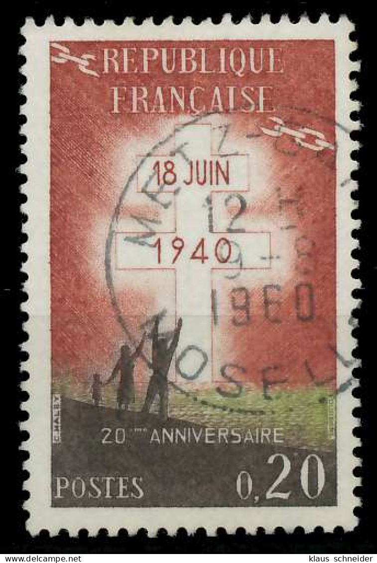 FRANKREICH 1960 Nr 1315 Zentrisch Gestempelt X625736 - Gebruikt
