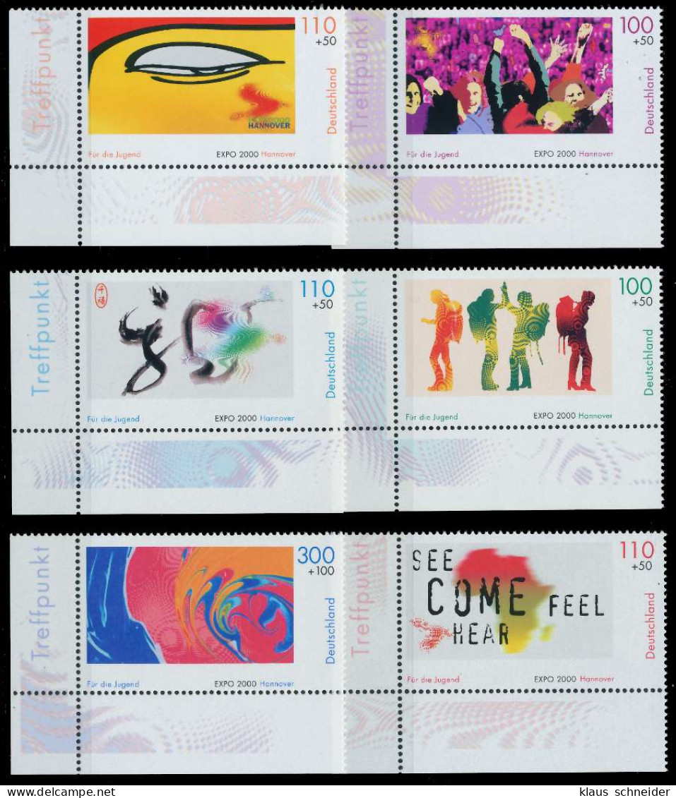 BRD BUND 2000 Nr 2117-2122 Postfrisch ECKE-ULI X63B0EE - Unused Stamps