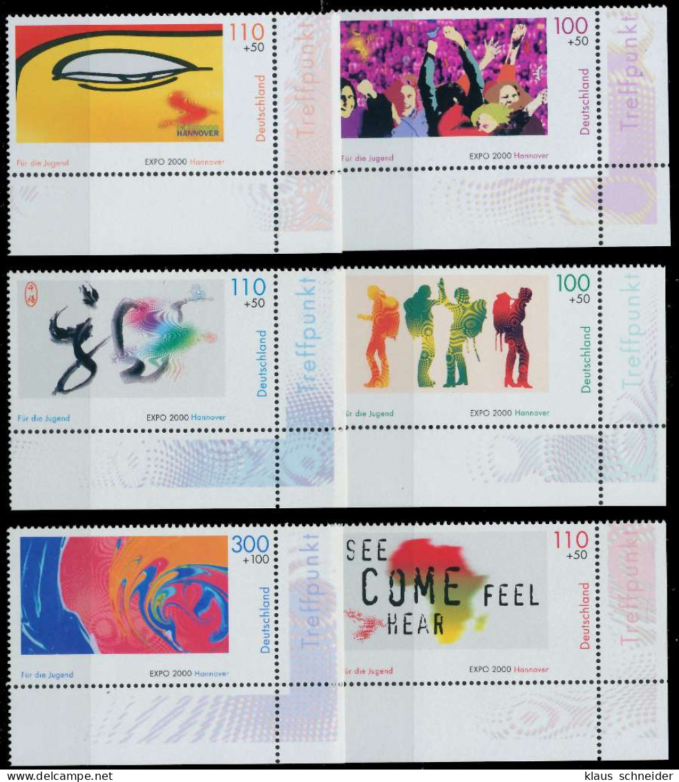 BRD BUND 2000 Nr 2117-2122 Postfrisch ECKE-URE S272A2A - Unused Stamps