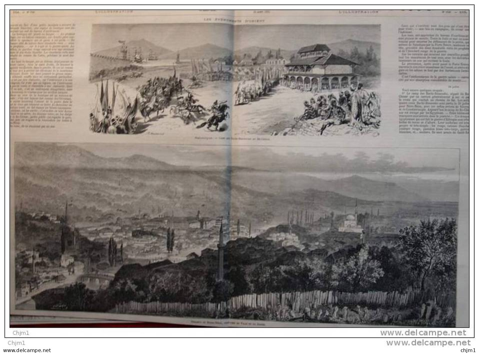 Sarajevo Ou Bosna-Serai - Page Original - 1876 - Historische Dokumente