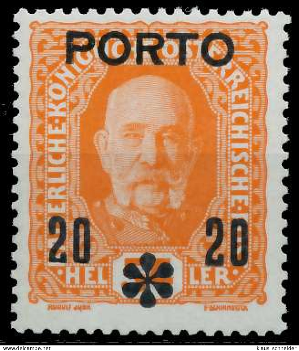 ÖSTERREICH PORTOMARKEN 1916 17 Nr 62 Postfrisch X74297E - Segnatasse