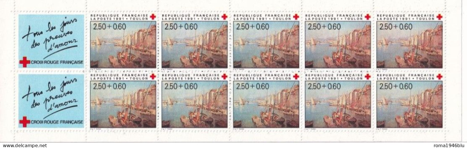 FRANCIA 1988 CARNET CROIX ROUGE  TOULON ** MNH - Red Cross