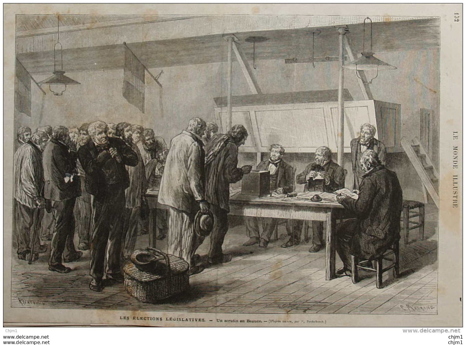 Les élections Législatives - Un Scrutin En Beauce - Page Original 1876 - Historische Dokumente