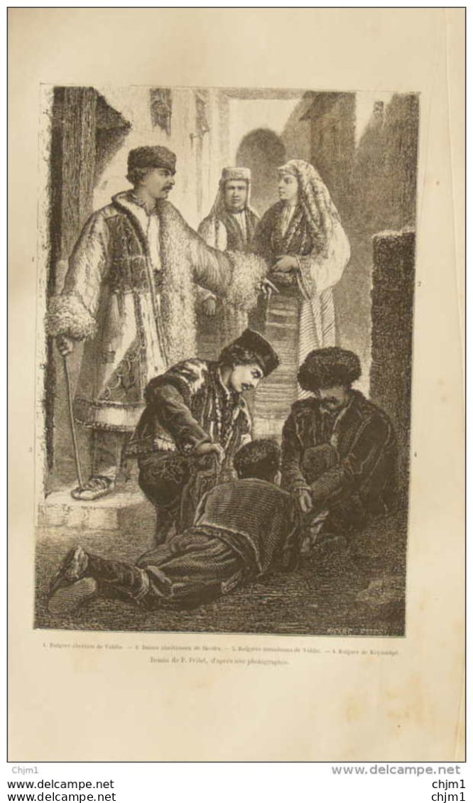 Bulgare Chrétien De Viddin - Bulgares Musulmans De Viddin -  Page Original 1876 - Historical Documents
