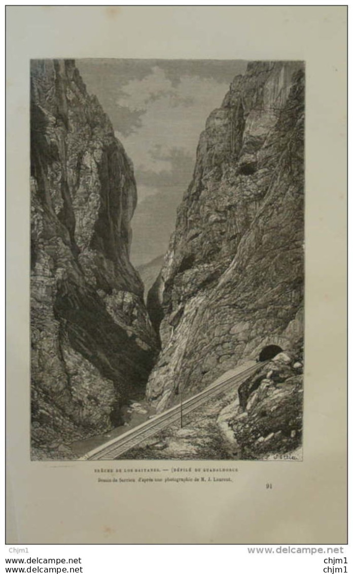 Brèche De Los Gaitanes - Page Original 1876 - Historische Dokumente