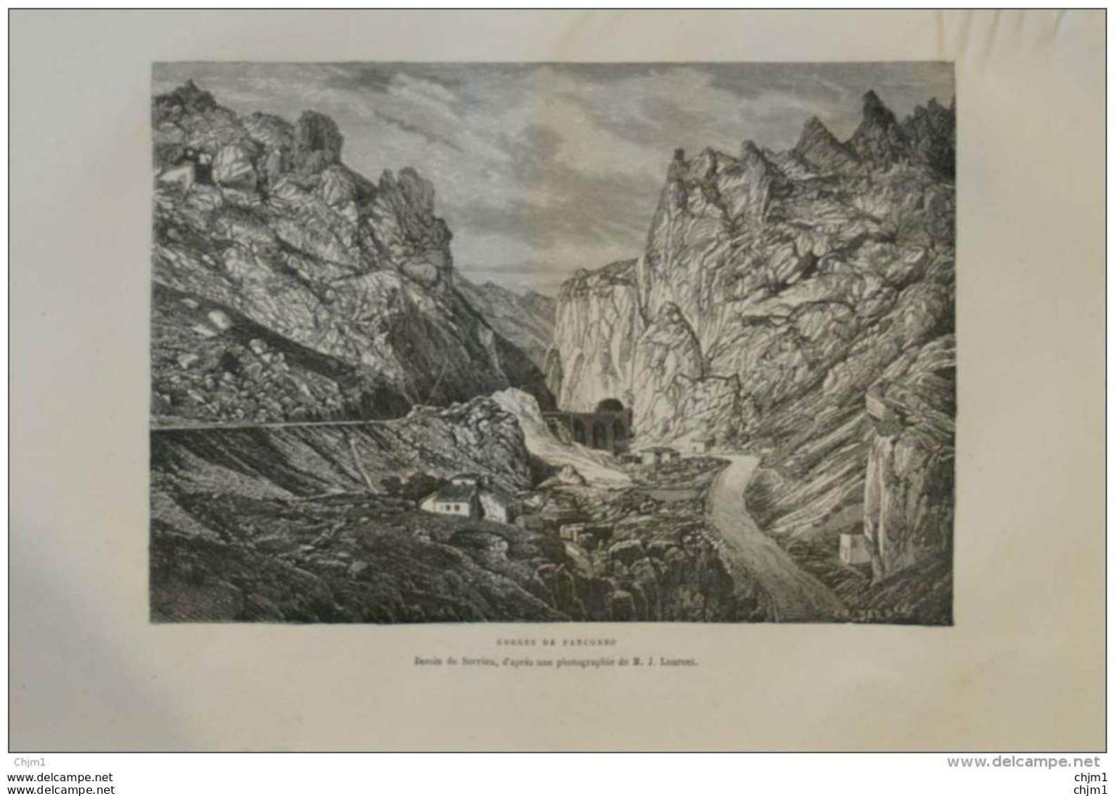 Gorges De Pancorbo -  Page Original 1876 - Historische Dokumente