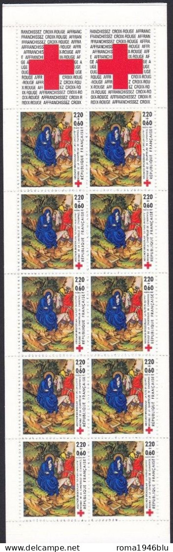 FRANCIA 1988 CARNET CROIX ROUGE MELCHIOR BROEDERLAM ** MNH - Croix Rouge