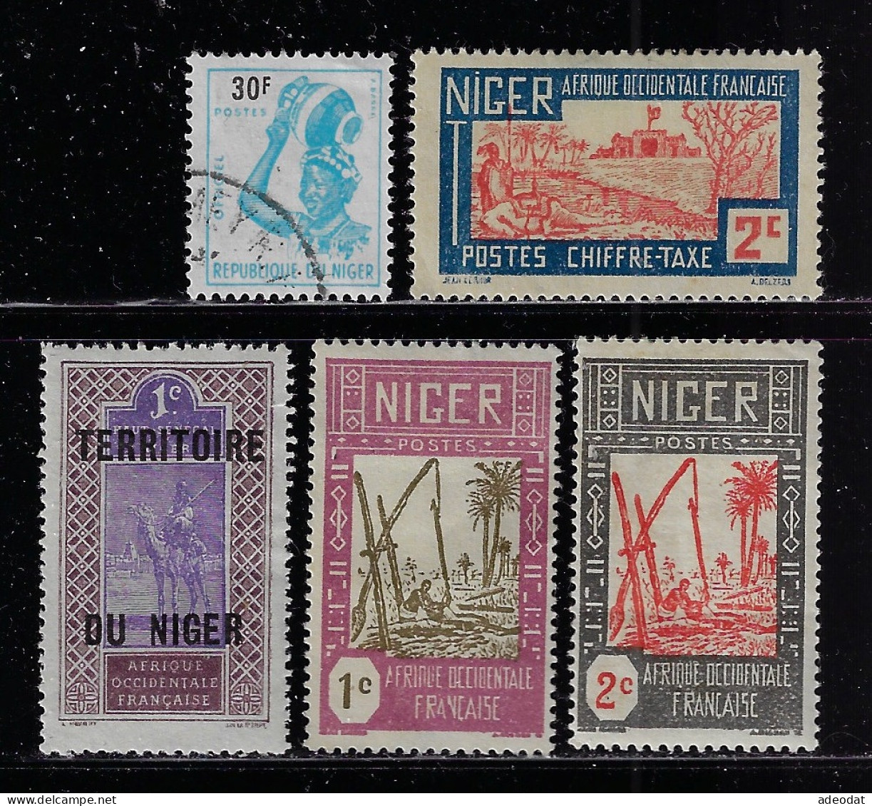 NIGER  1921,1926  SCOTT #1,29,30,J9   MH - Unused Stamps