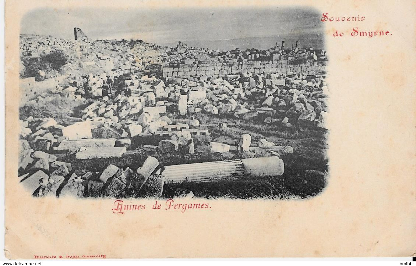 Souvenir De Smyrne - Ruines De  Pergames - Turquia