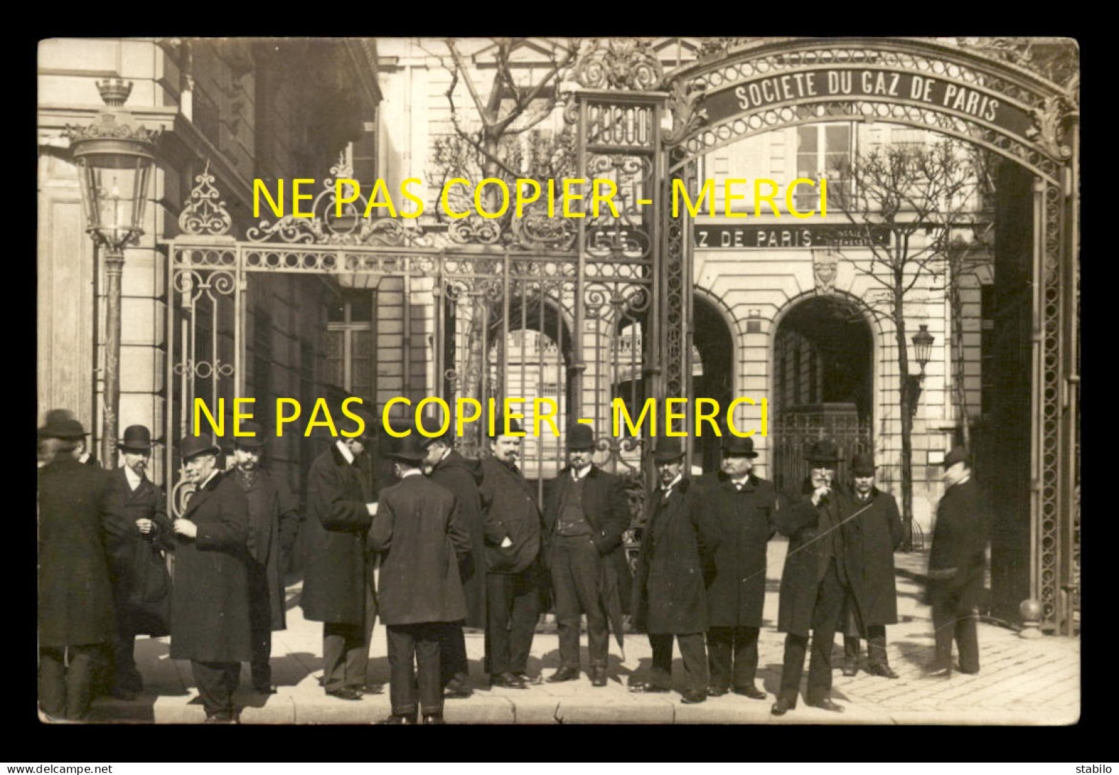 75 - PARIS 9EME - SOCIETE DU GAZ DE PARIS, 6-8 RUE CONCORDET - SIEGE SOCIAL - CARTE PHOTO ORIGINALE - Paris (09)