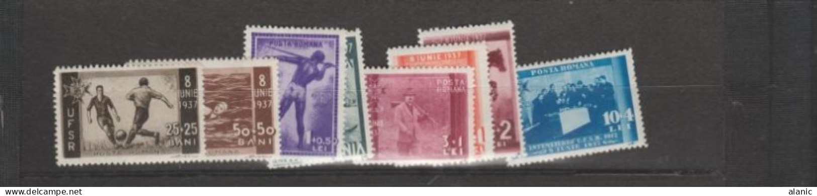 ROUMANIE-N°515/522 *-Neufs Avec Charnière-SERIE COMPLETE (8 Valeurs)- Union Sportive Roumaine COTE +25€ -SERIE B - Neufs