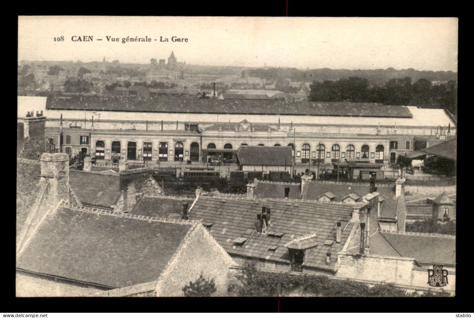 14 - CAEN - VUE GENERALE DE LA GARE DE CHEMIN DE FER - Caen