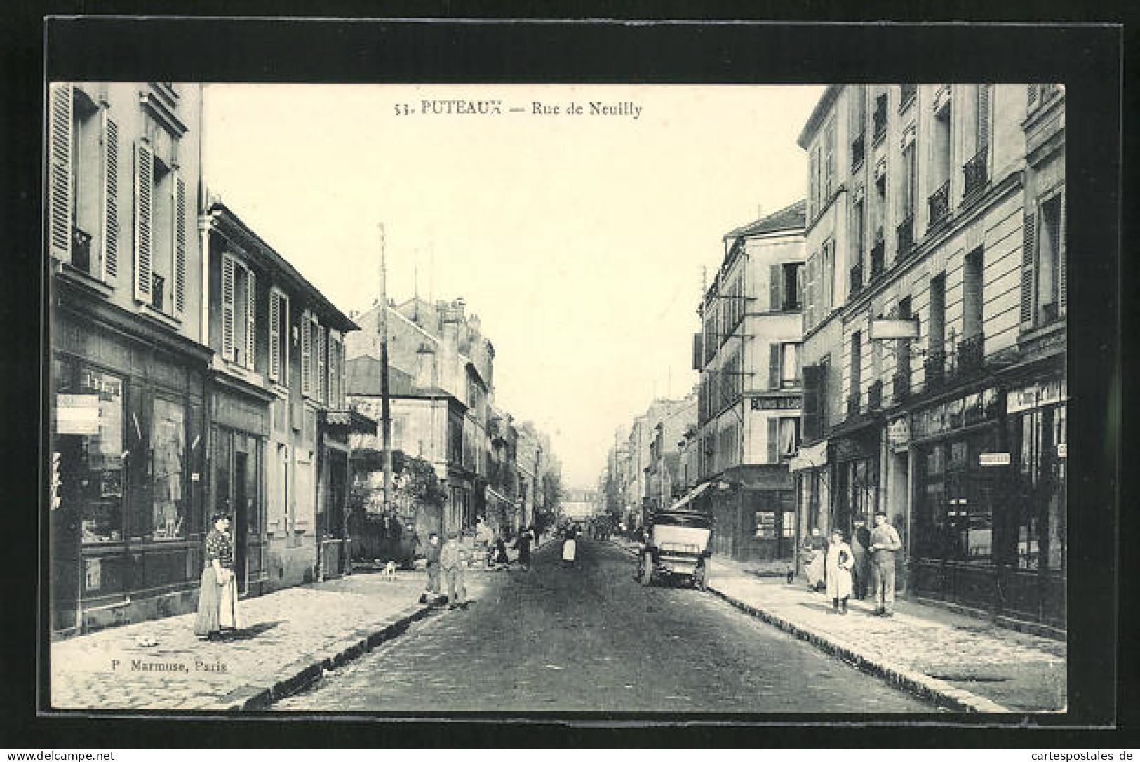 CPA Puteaux, Rue De Neuilly  - Puteaux