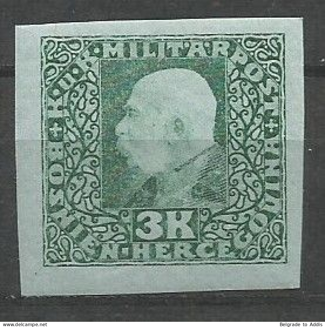 Bosnia Bosnien K.u.K. Austria Hungary Mi.114U IMPERFORATED MH / * 1916 - Bosnië En Herzegovina