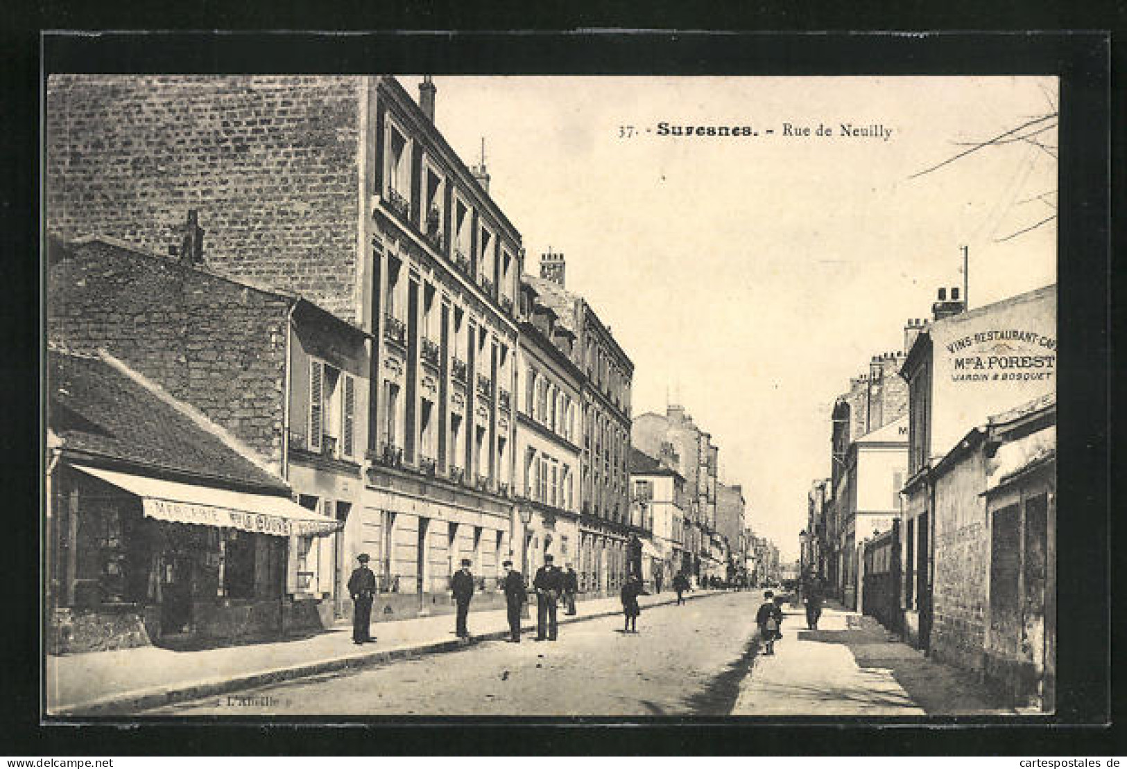 CPA Suresnes, Rue De Neuilly  - Suresnes