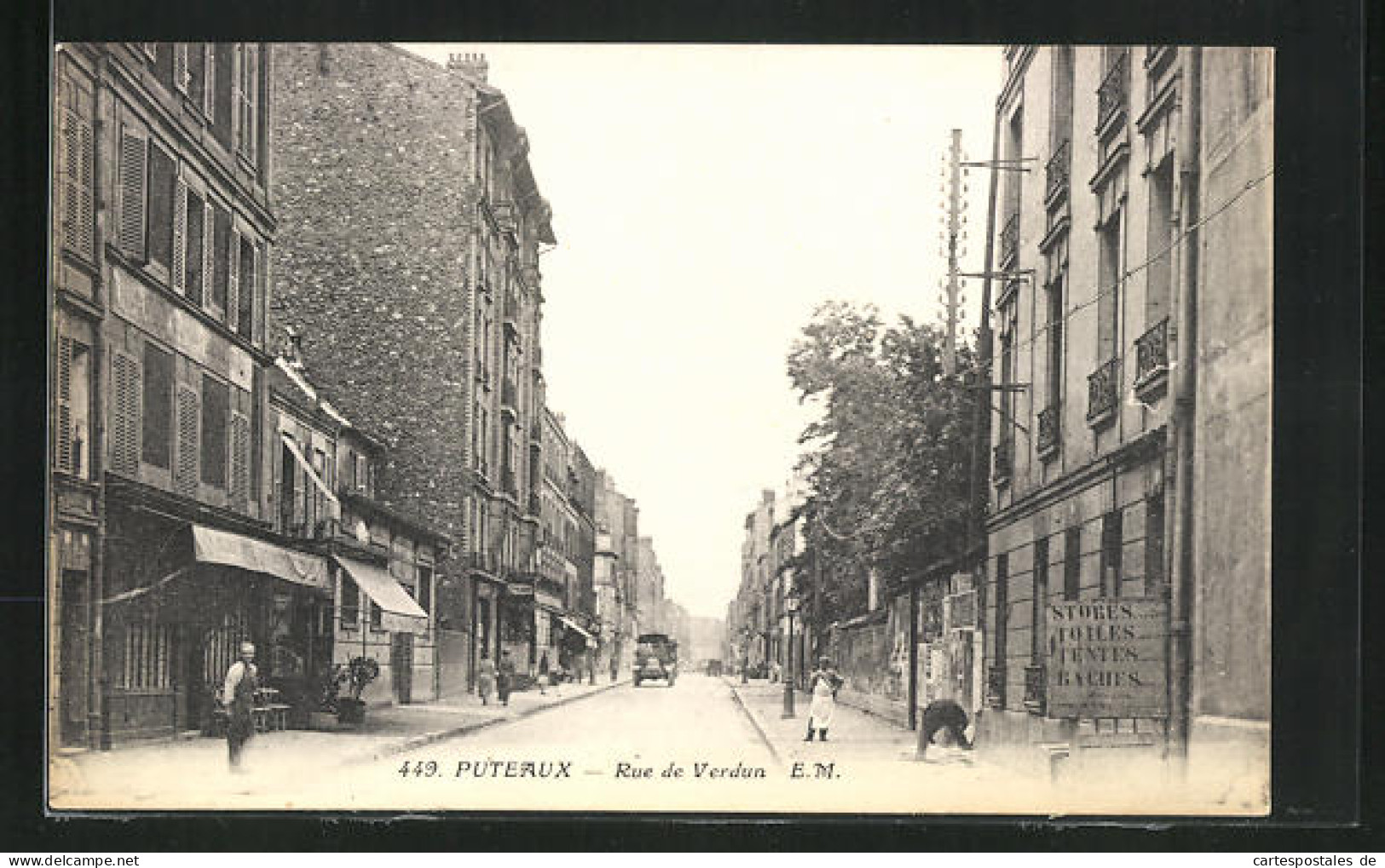CPA Puteaux, Rue De Verdun, E.M.  - Puteaux