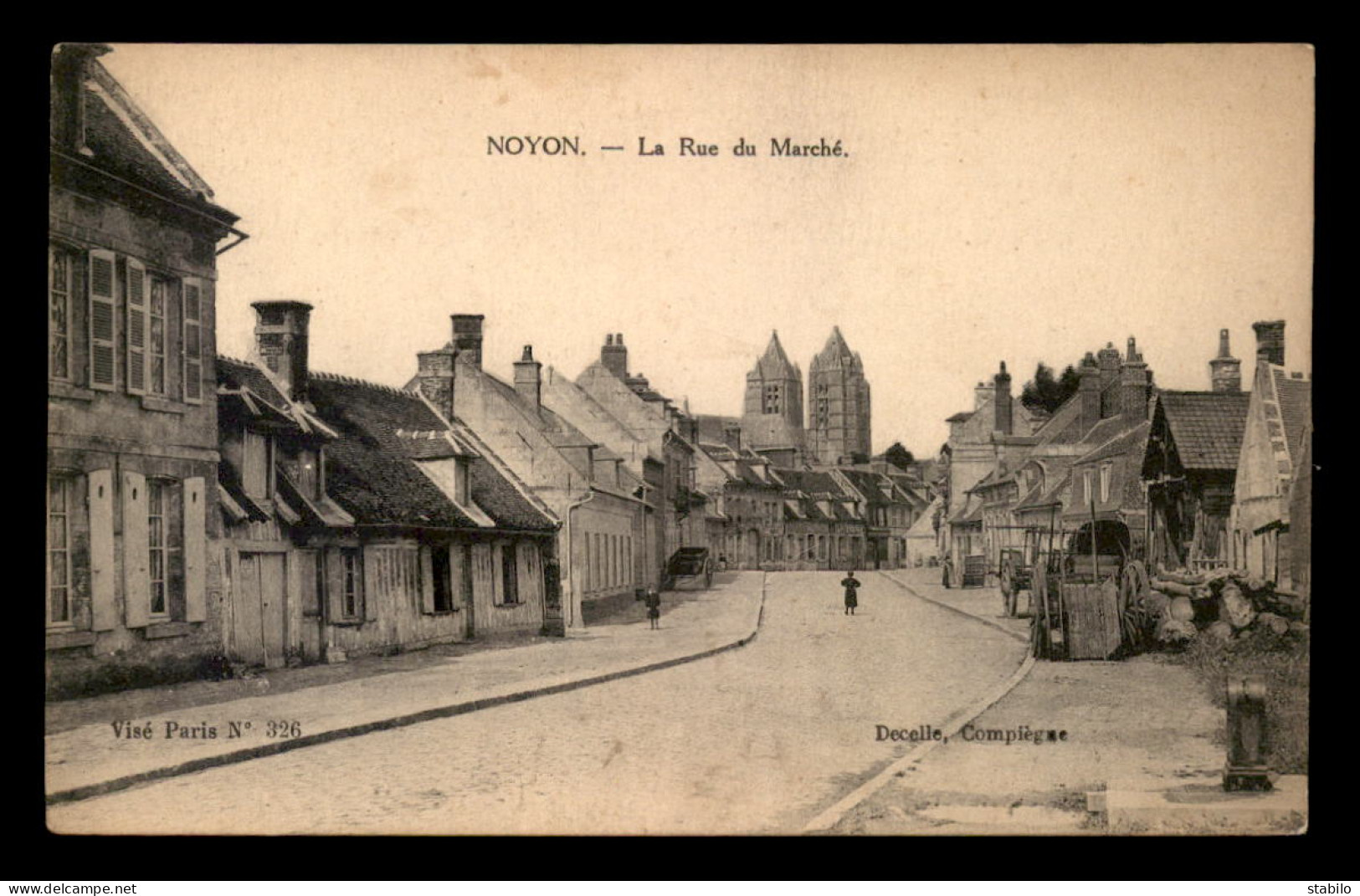 60 - NOYON - LA RUE DU MARCHE - Noyon