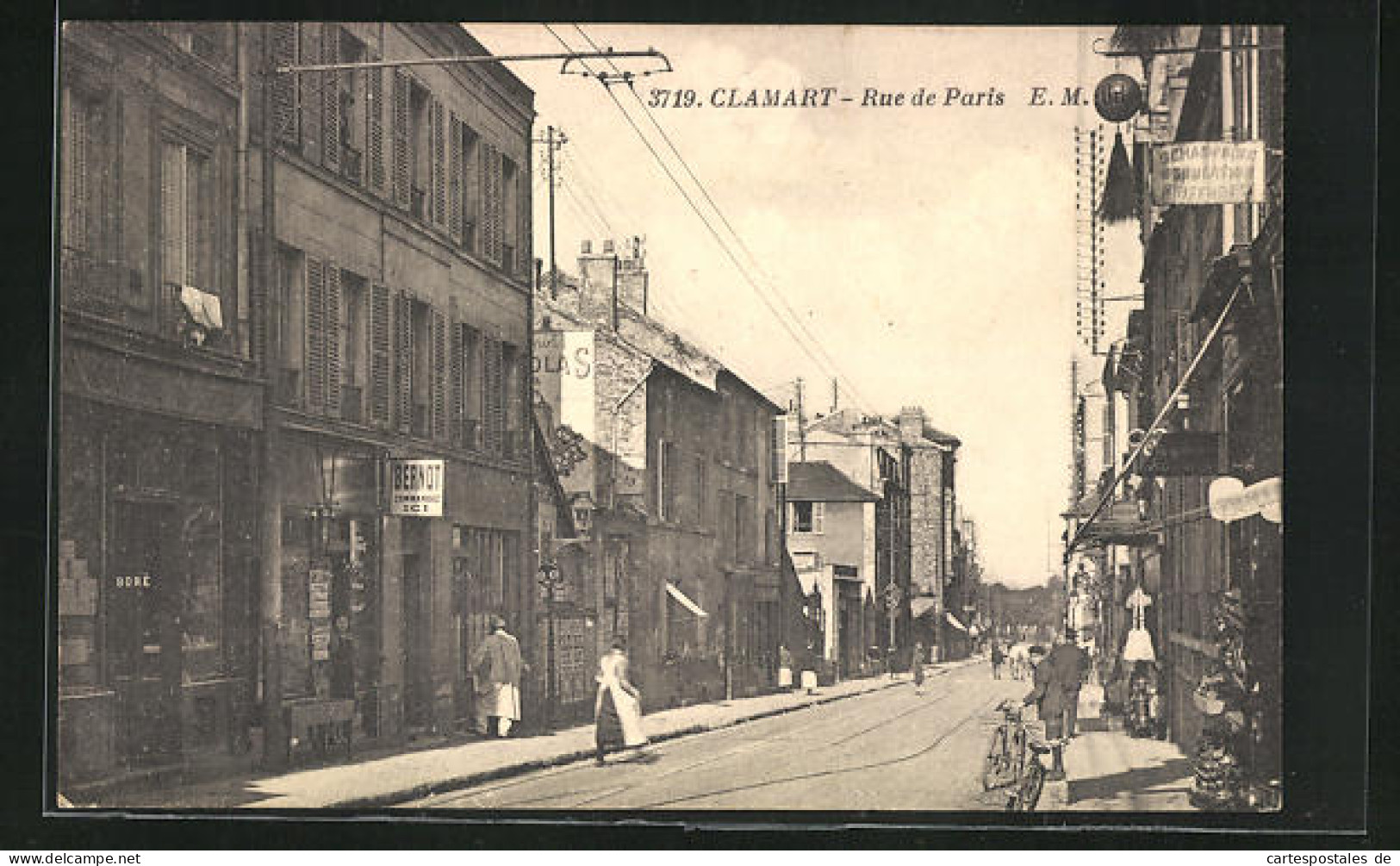 CPA Clamart, Rue De Paris Im Sonnenschein  - Clamart