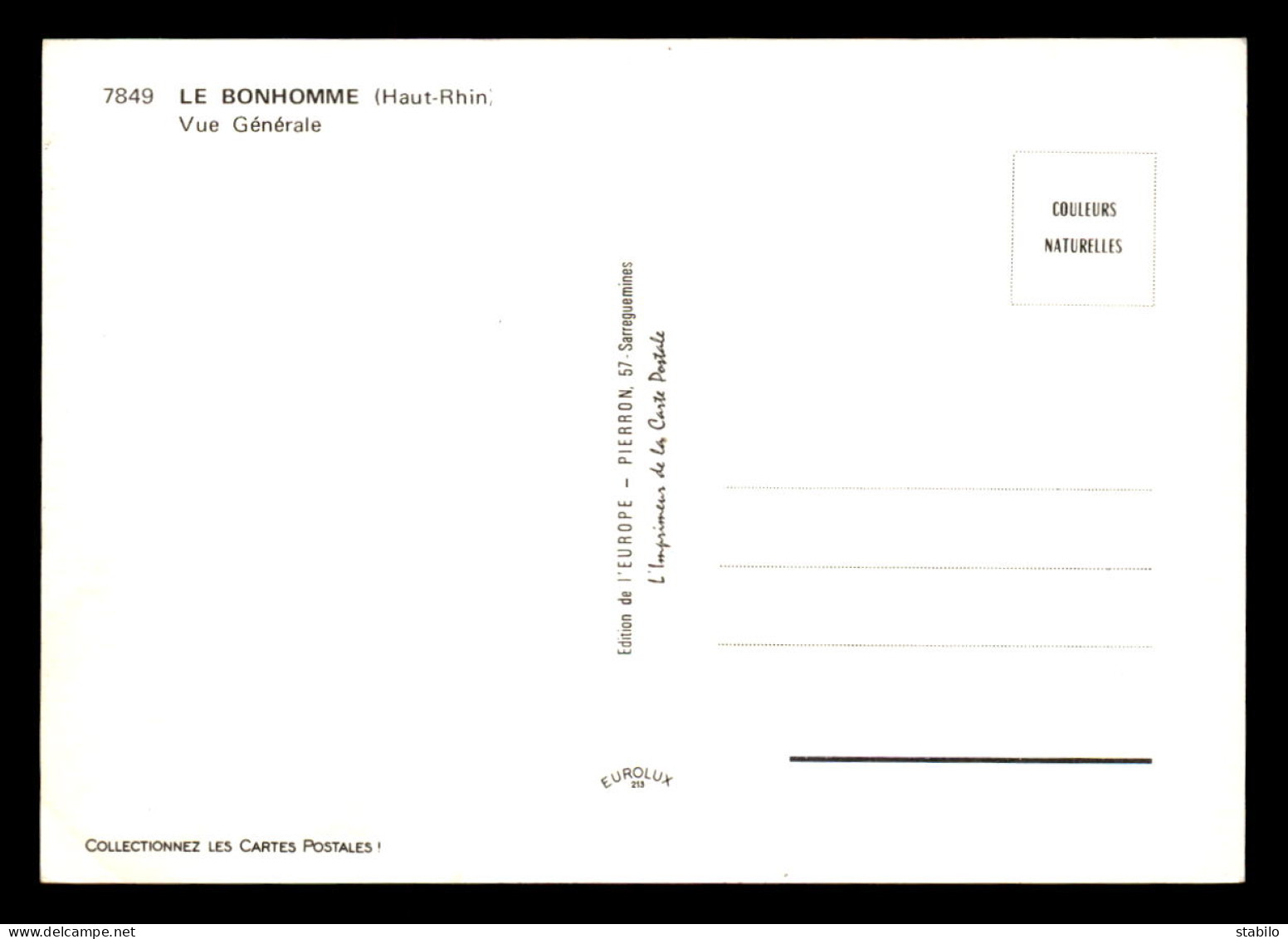 68 - LE BONHOMME - VUE GENERALE - Other & Unclassified