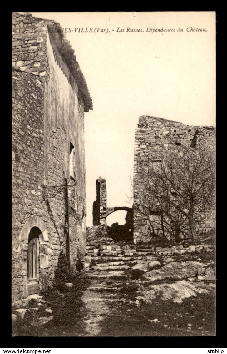 83 - SOLLIES-VILLE - LES RUINES DU CHATEAU - Sollies Pont