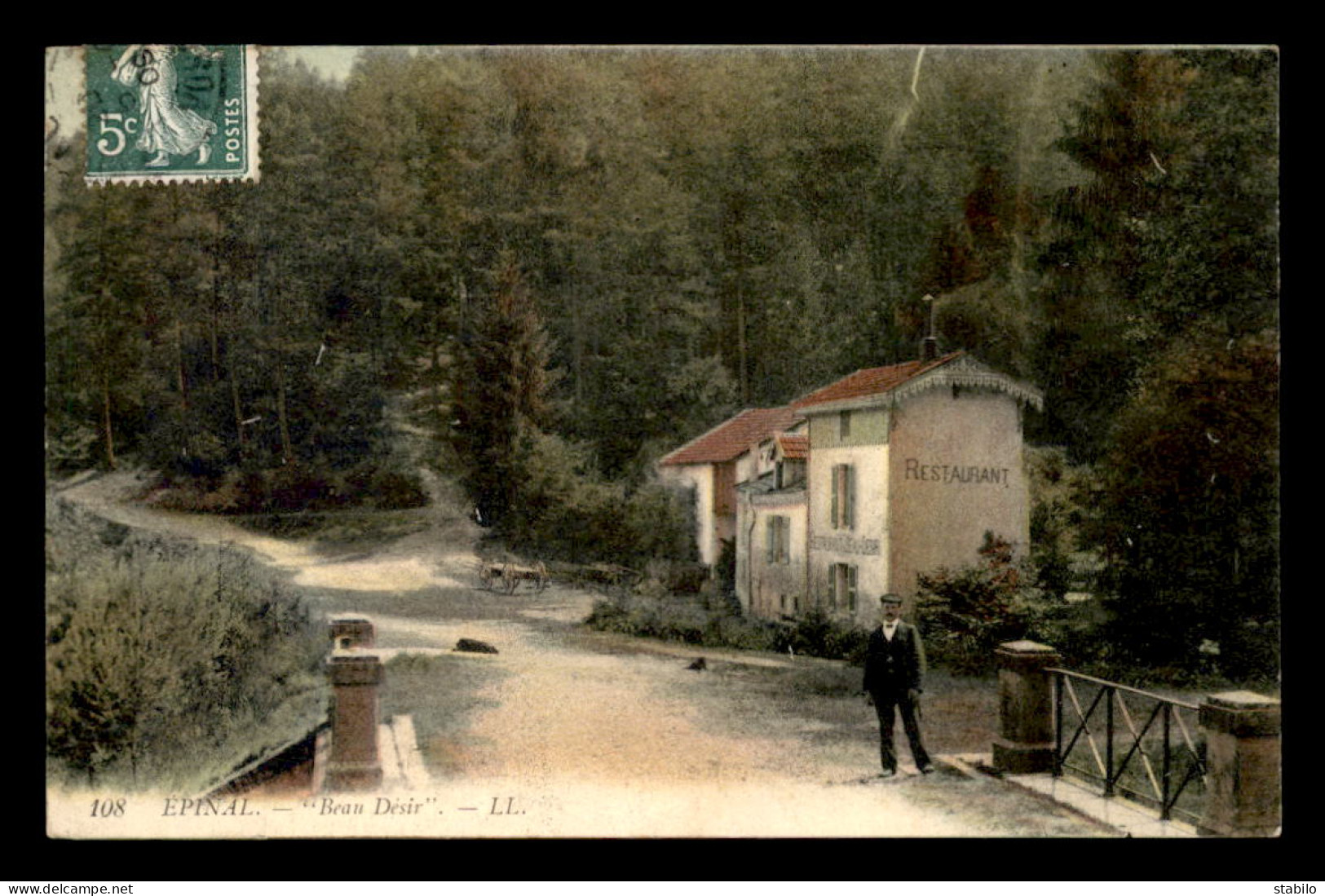 88 - EPINAL - BEAU DESIR - RESTAURANT - CARTE COLORISEE - Epinal