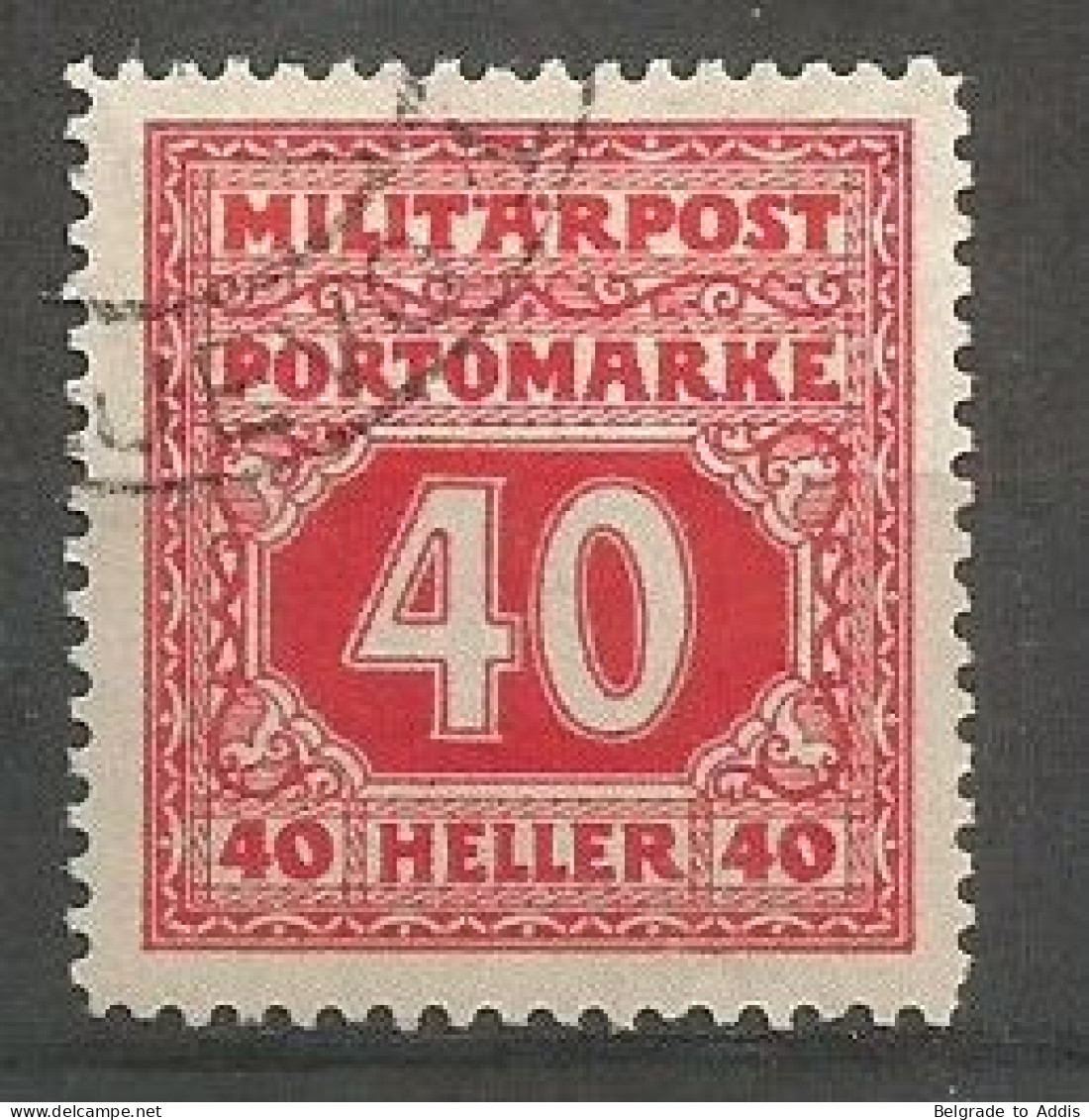 Bosnia Bosnien K.u.K. Austria Hungary Porto Mi.23 Used 1916 - Bosnië En Herzegovina