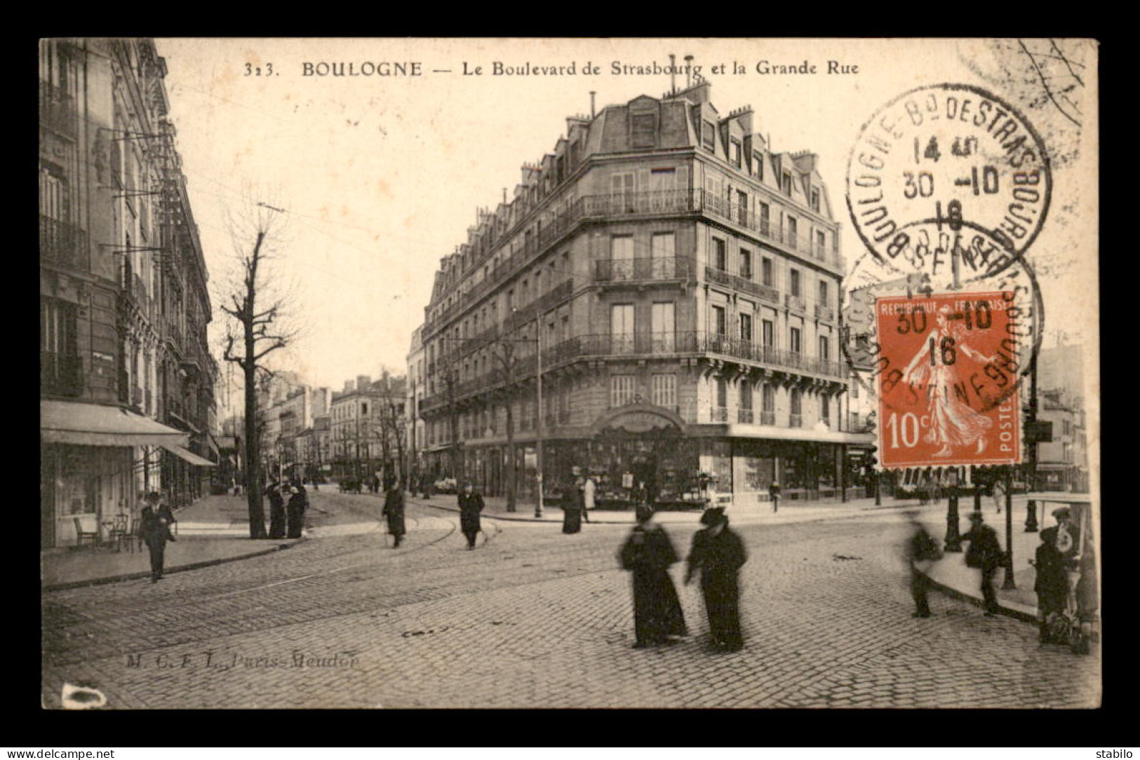 92 - BOULOGNE - BOULEVARD DE STRASBOURG ET LA GRANDE RUE - Boulogne Billancourt