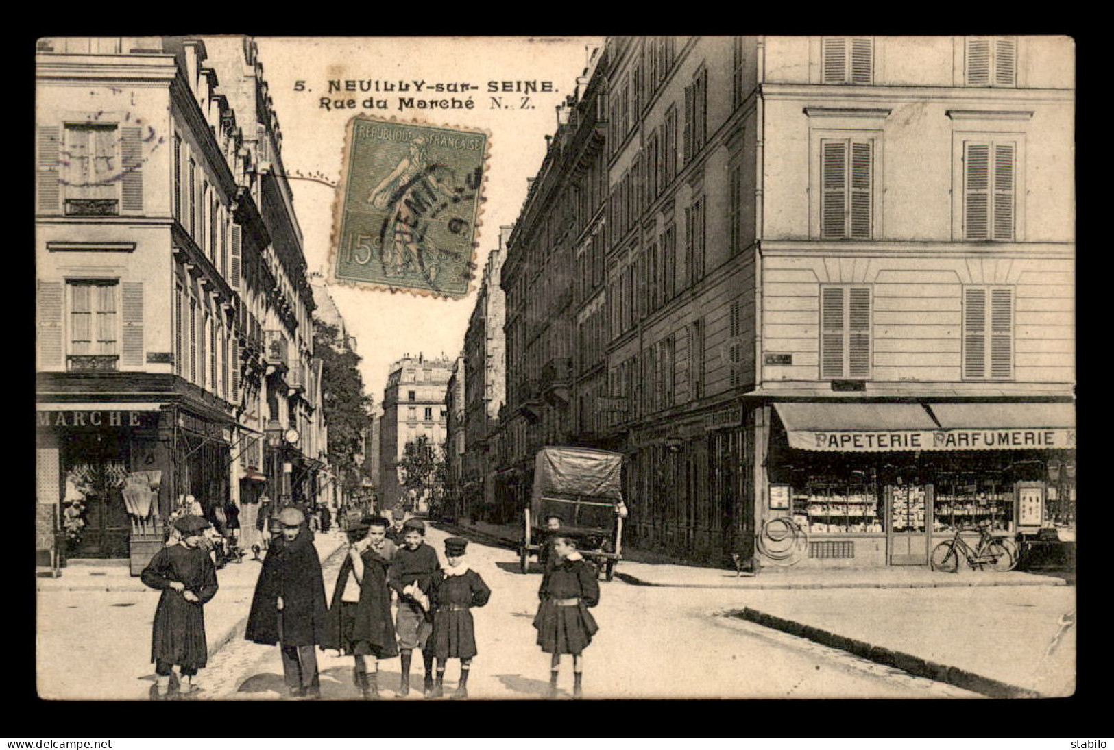 92 - NEUILLY-SUR-SEINE - RUE DU MARCHE - Neuilly Sur Seine