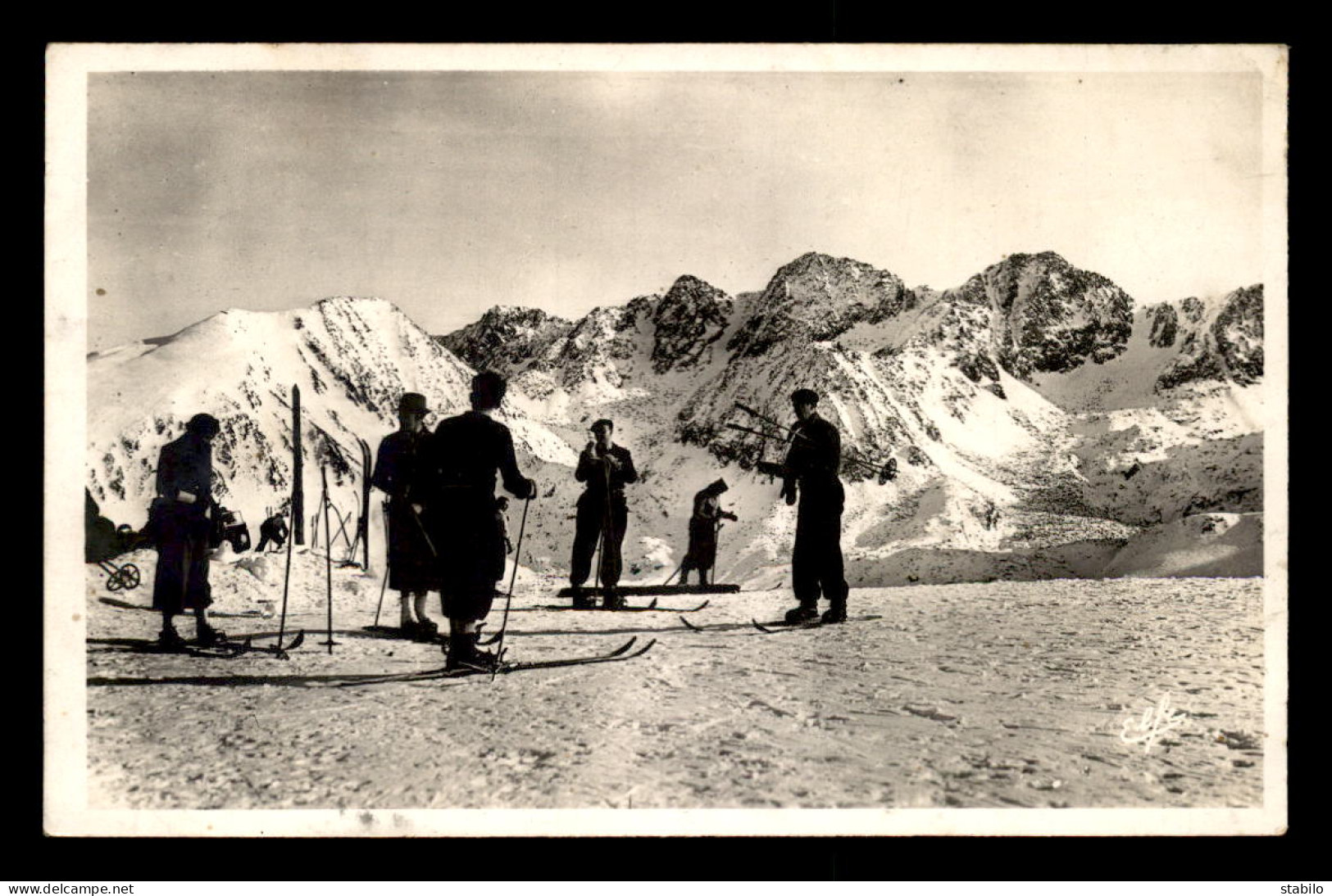 09 - COL DE PUYMORENS - SKIEURS AU PORT D'ENVALIRA - FRONTIERE D'ANDORRE - Autres & Non Classés