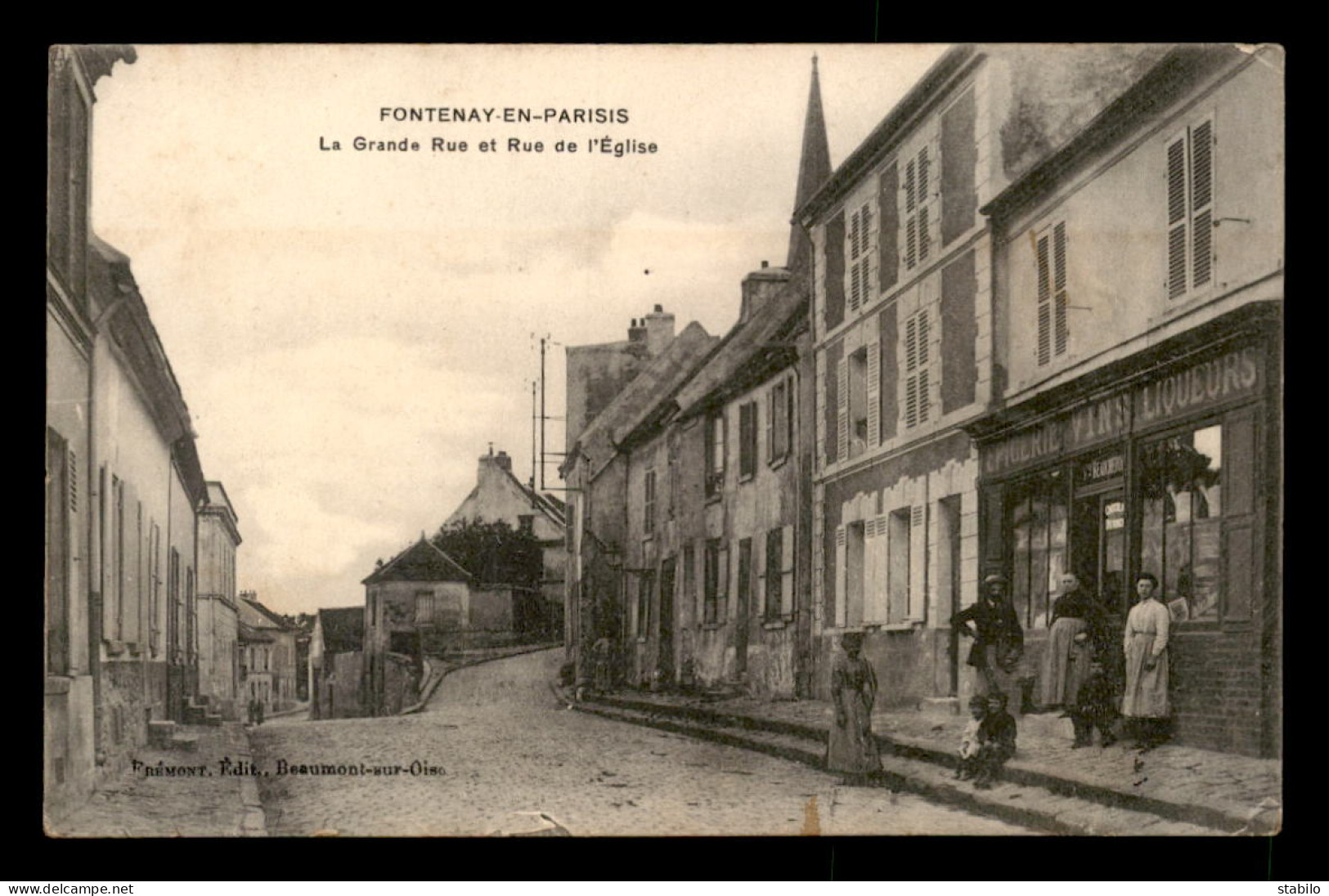 95 - FONTENAY-EN-PARISIS - LA GRANDE RUE ET RUE DE L'EGLISE - Sonstige & Ohne Zuordnung