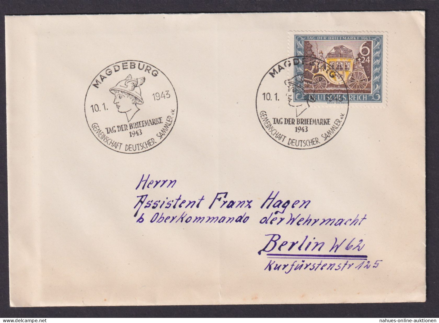 Magdeburg Deutsches Reich Sachsen Anhalt Brief PhilatelieTag Der Briefmarke FDC - Covers & Documents