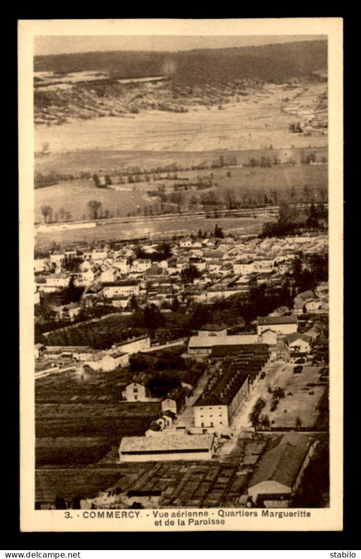 55 - COMMERCY - VUE AERIENNE - QUARTIER MARGUERITTE ET LA PAROISSE - Commercy