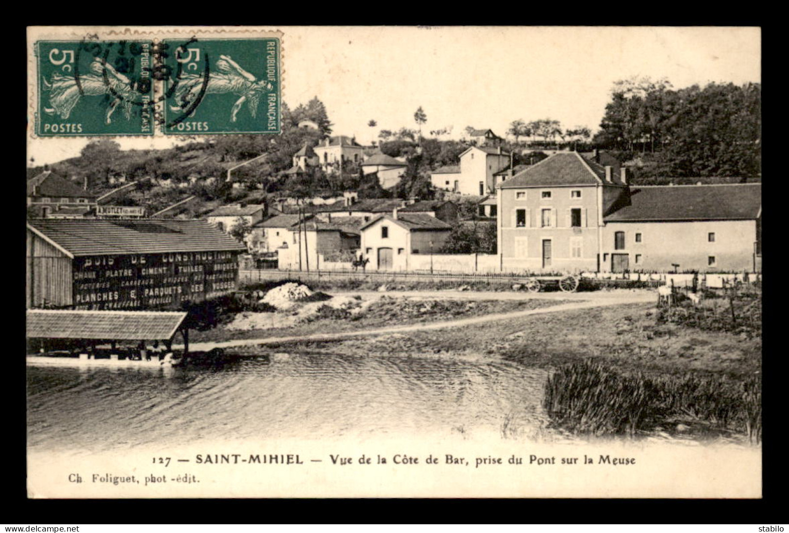 55 - SAINT-MIHIEL - VUE DE LA COTE DE BAR - EDITEUR FOLIGUET - Saint Mihiel