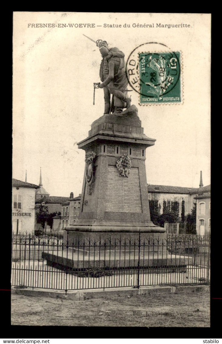 55 - FRESNES-EN-WOEVRE - STATUE DU GENERALE MARGUERITTE - Altri & Non Classificati