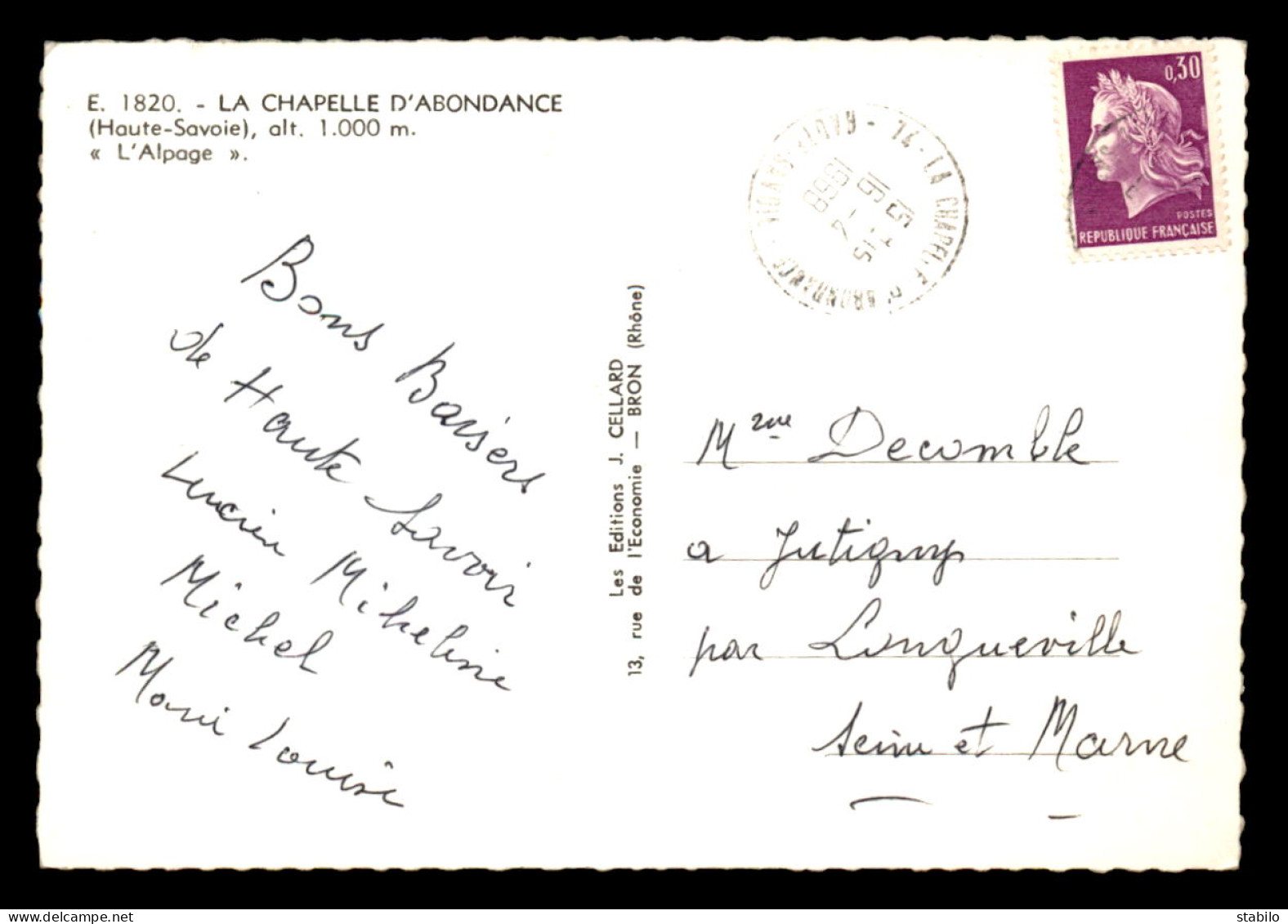 74 - LA CHAPELLE D'ABONDANCE - CHALET L'ALPAGE - La Chapelle-d'Abondance