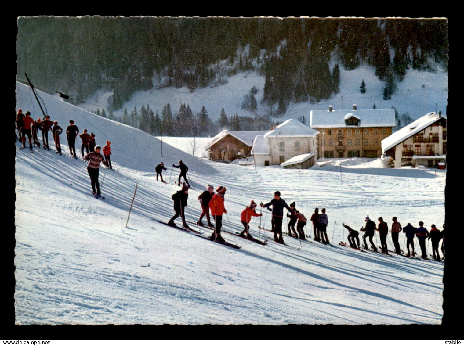 74 - LA CHAPELLE D'ABONDANCE - LES PISTES DE SKI : LES RAPES - La Chapelle-d'Abondance