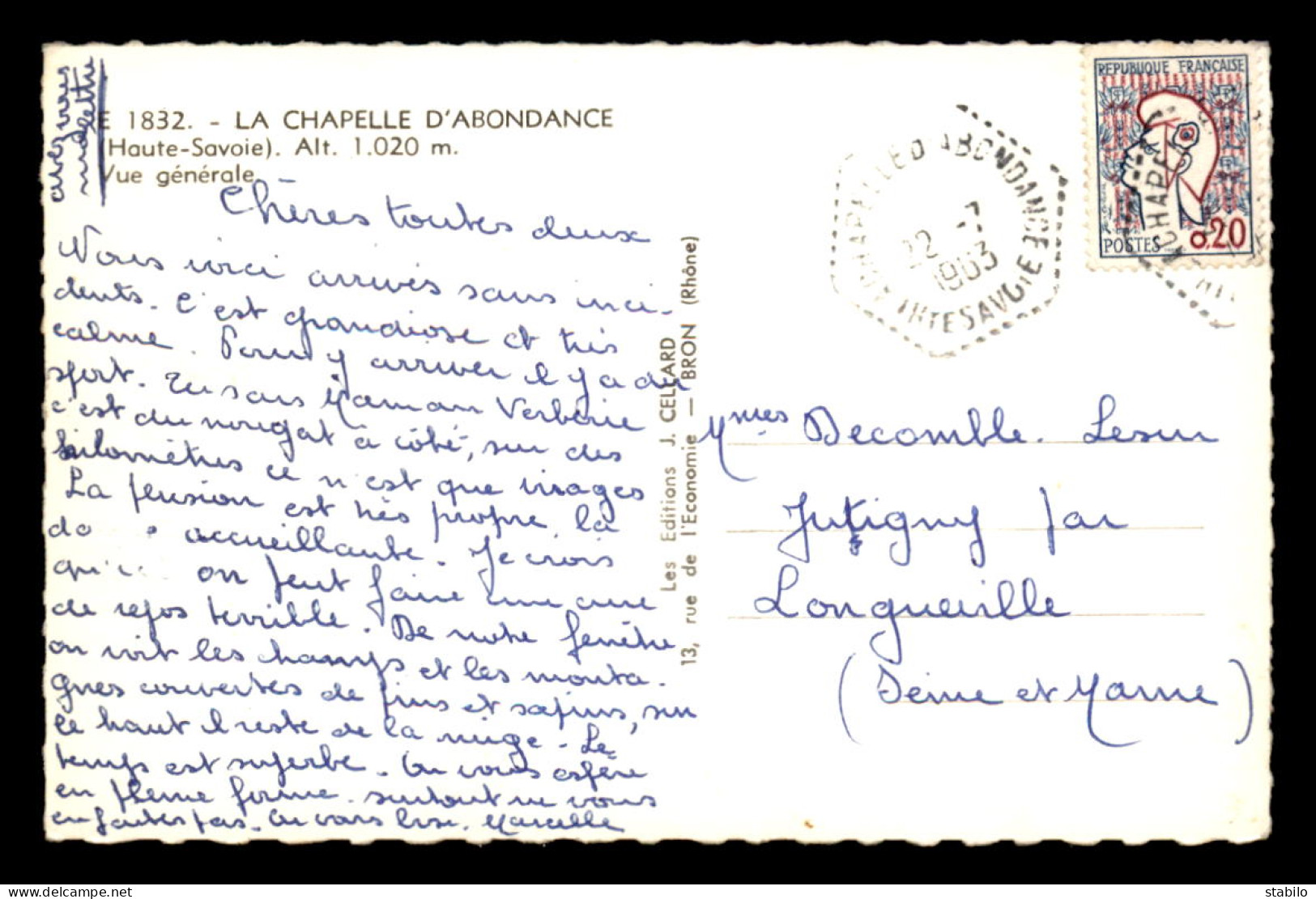 74 - LA CHAPELLE D'ABONDANCE - VUE GENERALE - La Chapelle-d'Abondance