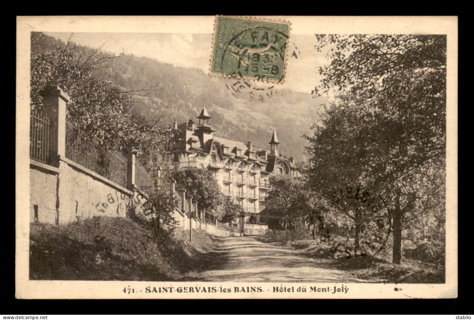 74 - SAINT-GERVAIS-LES-BAINS - HOTEL DU MONT-JOLI - Saint-Gervais-les-Bains