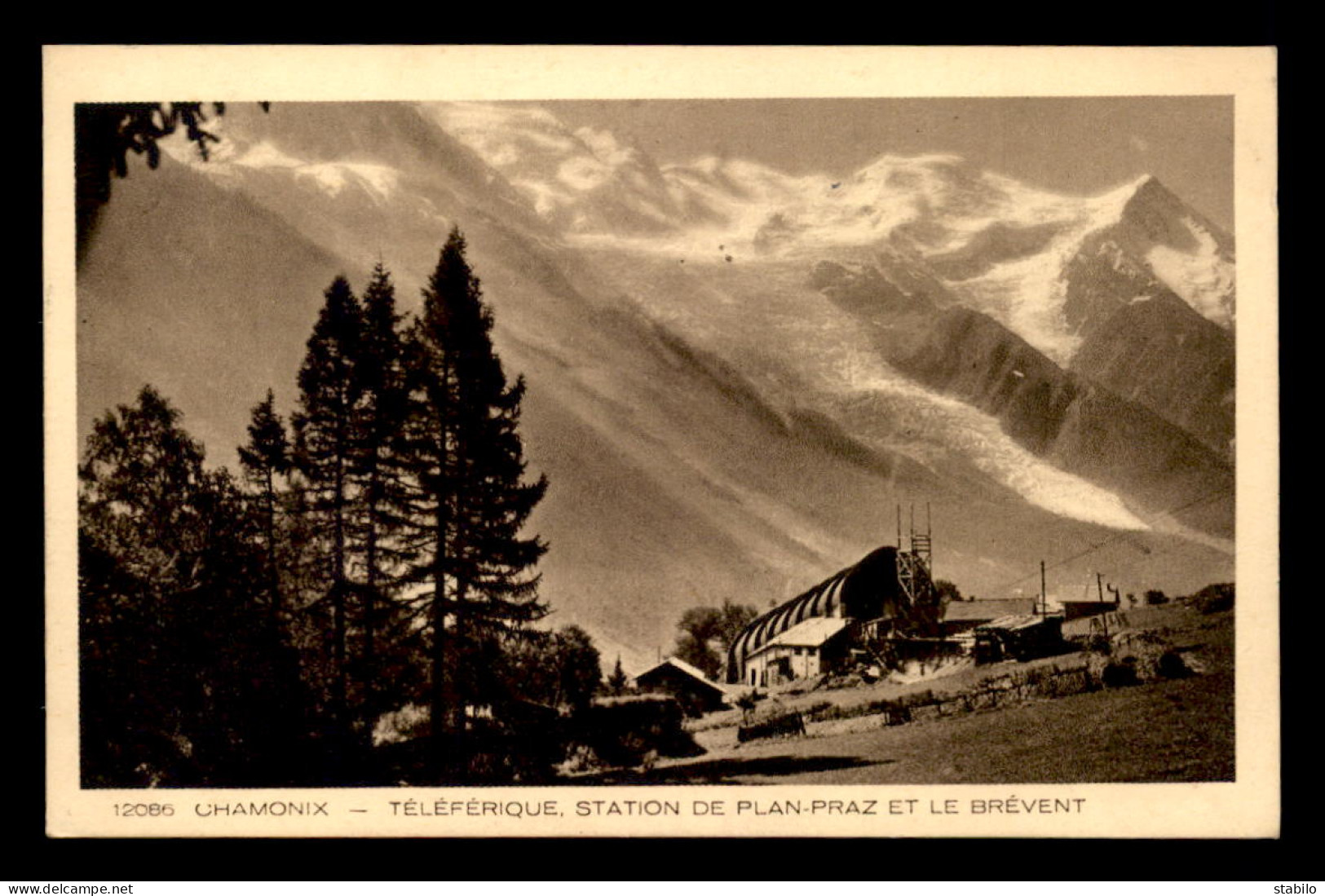 74 -  CHAMONIX - TELEPHERIQUE, STATION DE PLAN-PRAZ ET LE BREVENT - Chamonix-Mont-Blanc
