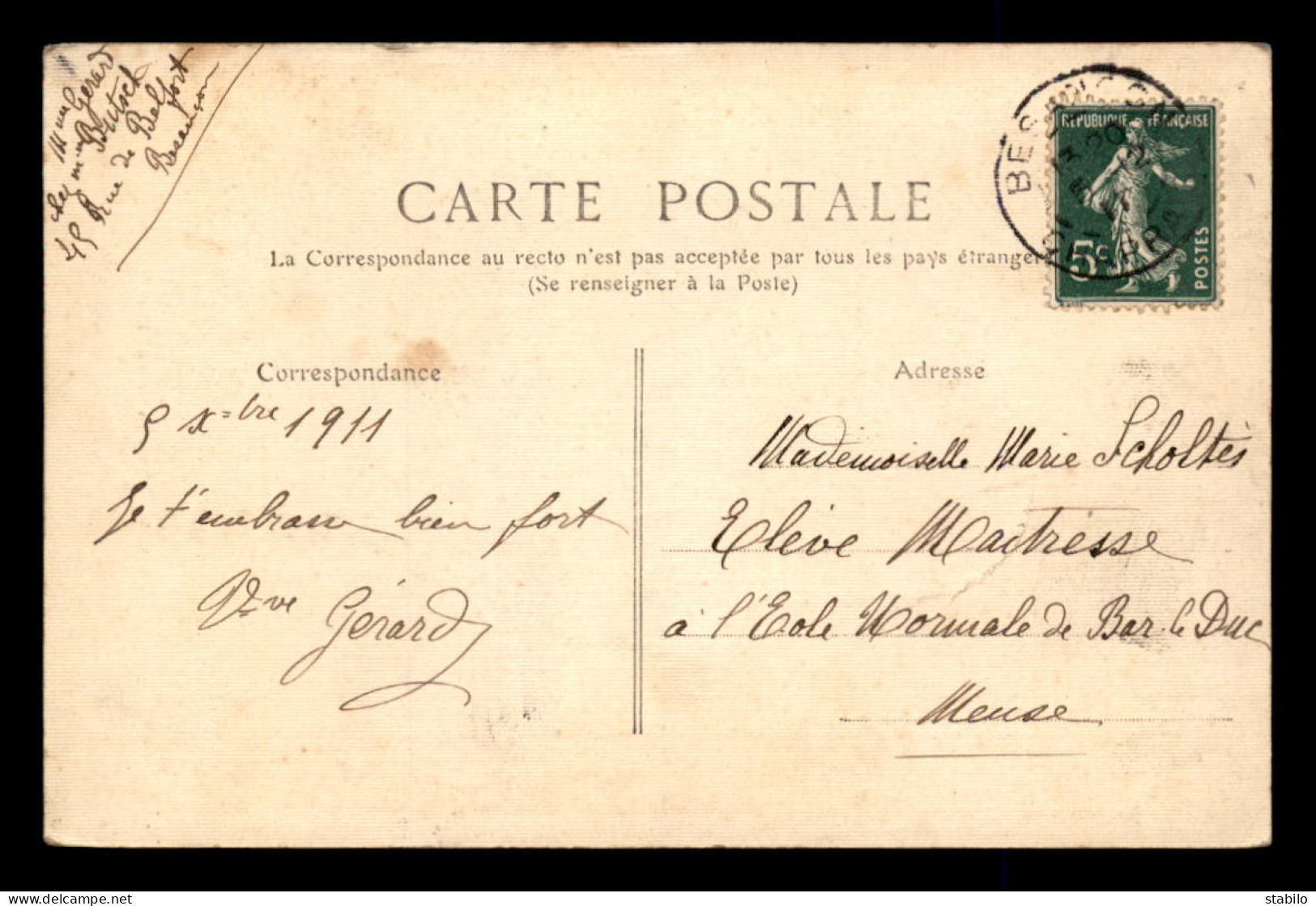 25 - BESANCON - LA GRANDE RUE - CARTE TOILEE - Besancon