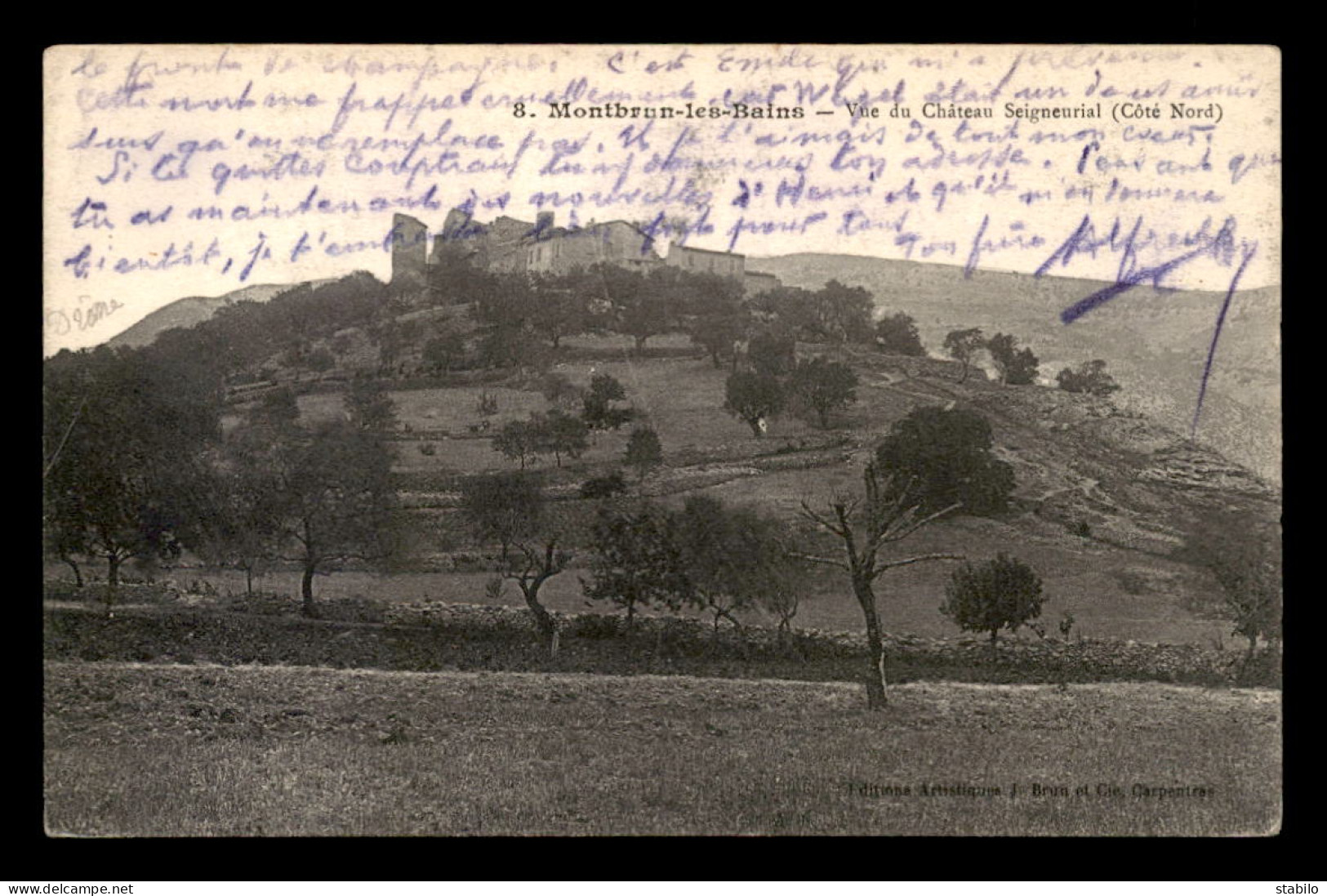 26 - MONTBRUN-LES-BAINS - VUE DU CHATEAU SEIGNEURIAL - Otros & Sin Clasificación