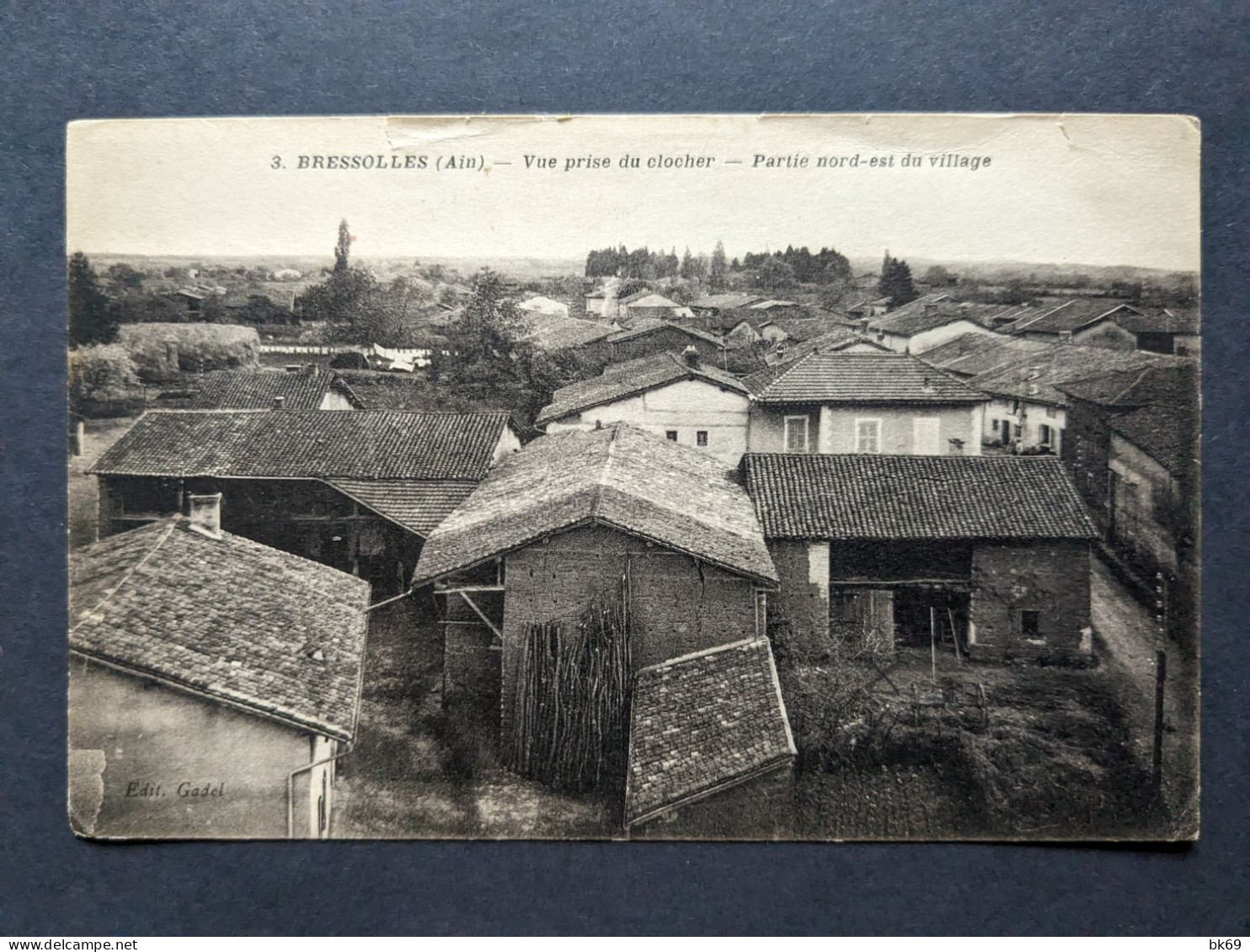 11e Régiment étranger D'infanterie  Cachet Militaire Sur CP En FM - Bressolles Vue Prise Du Clocher - Andere & Zonder Classificatie