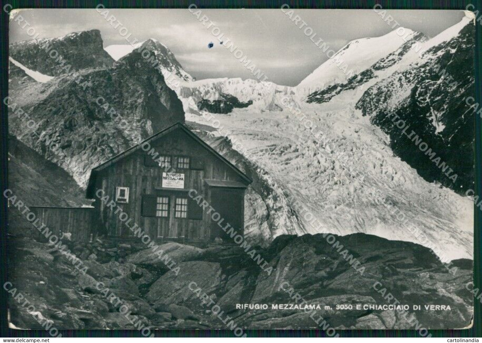 Aosta Ayas Rifugio Mezzalama PIEGHE MACCHIA Foto FG Cartolina KB1741 - Aosta