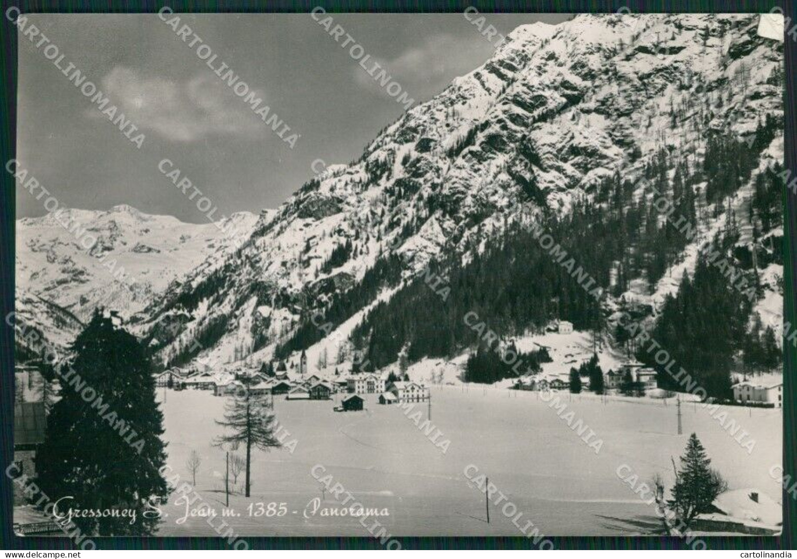 Aosta Gressoney Saint Jean Nevicata PIEGHINE Foto FG Cartolina KB1755 - Aosta