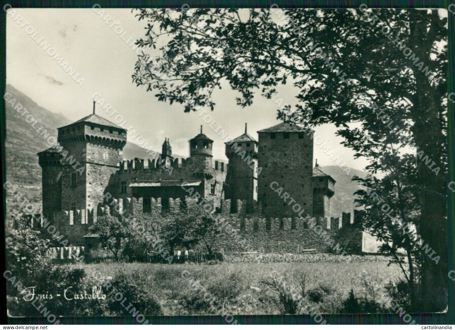 Aosta Fenis Castello Di PIEGHE Foto FG Cartolina KB1767 - Aosta