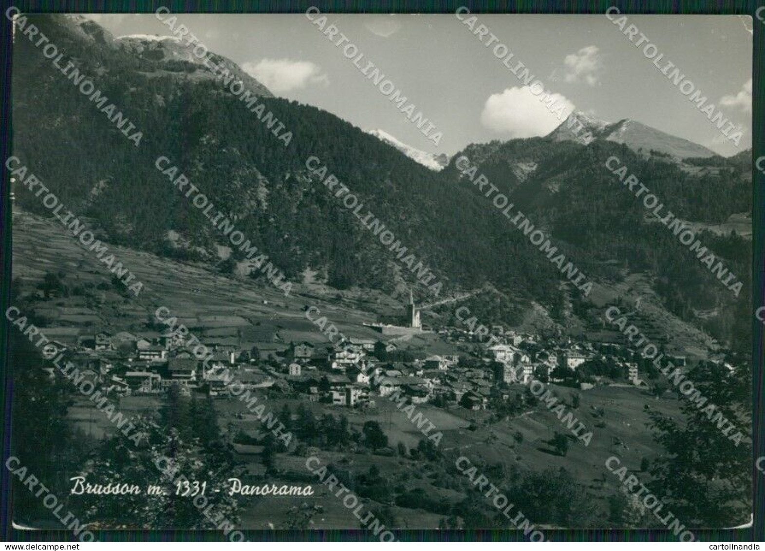 Aosta Brusson PIEGHINA Foto FG Cartolina KB1807 - Aosta