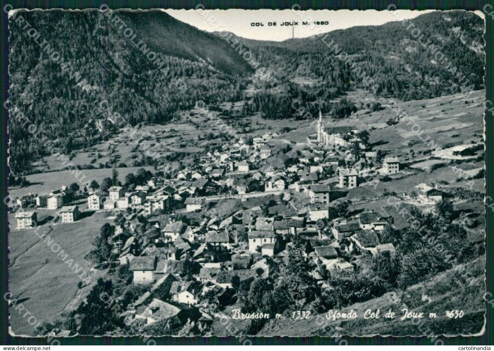 Aosta Brusson PIEGHINE Foto FG Cartolina KB1812 - Aosta